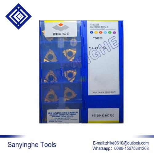 Free shipping high quality 10pcs/lots YBG203 Z16IR1.0ISO / Z16IR2.5ISO / Z16IR3.0ISO cnc carbide threading inserts
