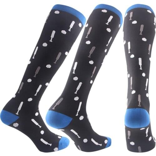 15 Styles Men Compression Socks Crossfit Socks Anti Fatigue Leg Stretch Compression Socks For Pain Relief Knee High Stockings