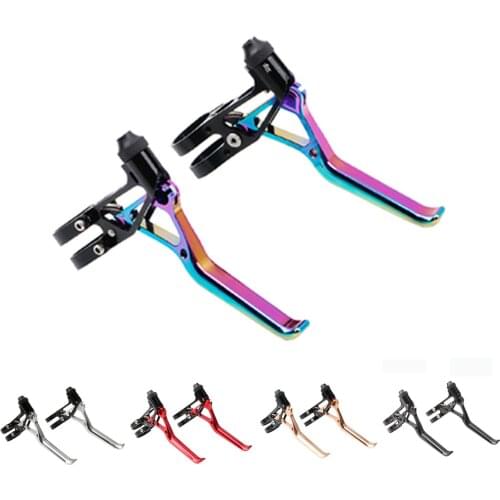 2Pcs Bicycle Brake Bike Handle Aluminium Alloy Brake Hand Lightweight Handles Folding Bike Small Wheel V Brake Bicycle Parts