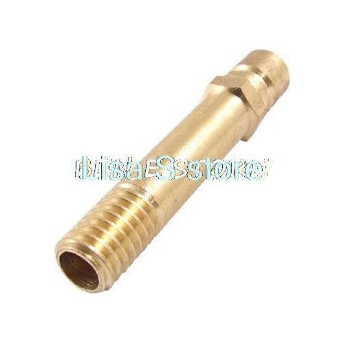 3" Length 12mm Threaded Brass Pipe Nipple Fittings Connector