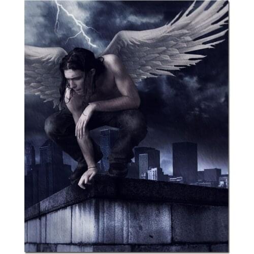 Diamond Embroidery Guardian Angels Mosaic Diamond Painting Portrait 5D DIY Full Drill Square Cross Stitch Picture Of Rhinestone