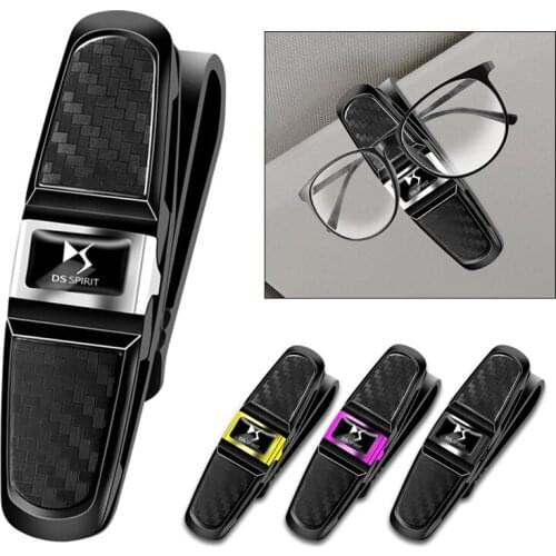 Car Sun Visor Glasses Sunglasses Clip Card Ticket Holder Fastener For DS SPIRIT DS3 DS4 DS4S DS5 5LS DS6 DS7 DS9 WILD RUBIS