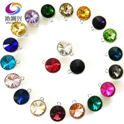 Free shipping 12mm Satellite shape Crystal glass rhinestones,sew on pointback stone with hole Diy Clothing accessories