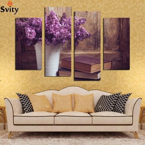 Unframed 4Piece Wall Art Modern Acrylic Diy Painting By Numbers Painting On Canvas Paintings Modern Pictures Home Decor F18832