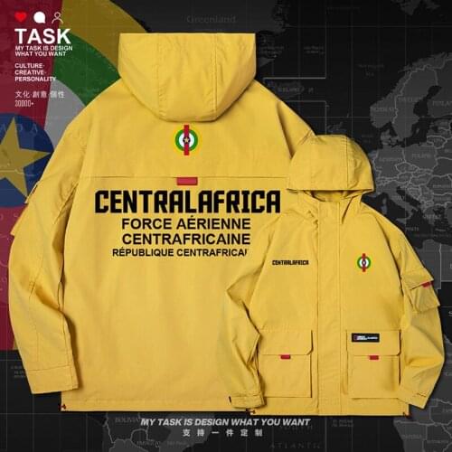 Central African Republic Centrafrique CAF men jacket hooded air force logo army fan new Military mens top mens clothes autumn