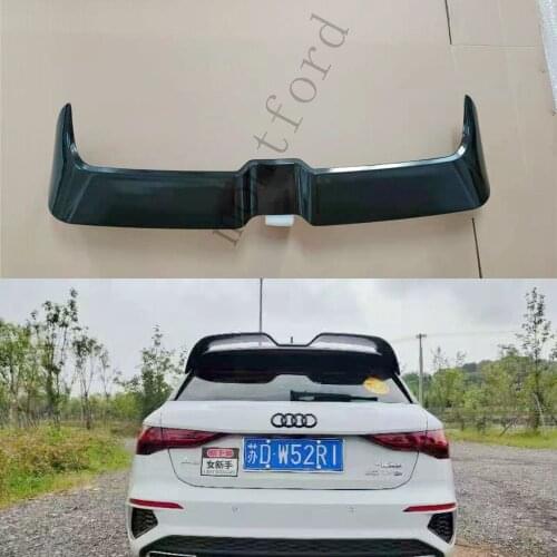 For Audi A3 S3 S Line A3 Hatchback 5Doors 2021+ High Quality ABS Plastic Rear Roof Spoiler Trunk Wing Boot Cover Accessories