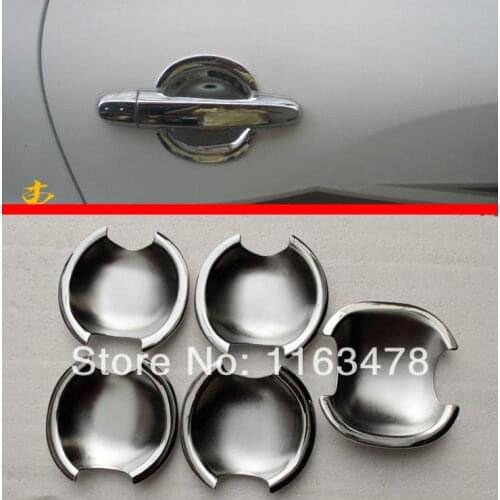For TOYOTA RAV4 2009 2010 2011 2012 ABS Chrome Door Handle Bowl Cover Cup Trim Molding Garnish