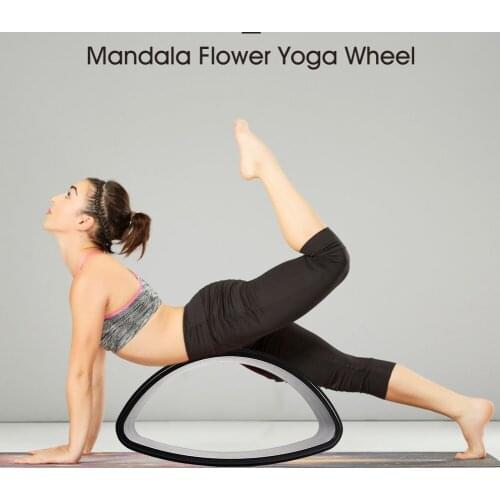 Yoga Wheel Bent Back Stretch Natural Cork Yoga Wheel Cork Solid Fitness Wheel Pilates Ring Sturdy Wheel Yoga Training