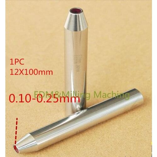 EDM Machine C140D Ruby Ceramic Guide 0.1-0.25mm 12X100mm Guide Tube For Drill Guide For Drilling EDM Machine