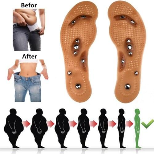 Foot Massage Magnetic Massage Insole Feet Massage Slimming Insoles 1 Pair Physiotherapy Therapy Magnetic Shoe Pads Detox Insoles