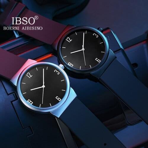 IBSO 2021 Simple Design Number Dial Women Wristwatches Silicone Strap Dropshipping High Quality Women Watches Japanese Movement