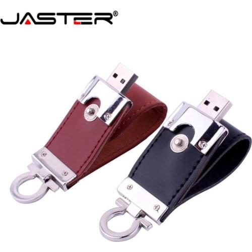 JASTER 2018 hot creative U disk leather USB 2.0 External Storage 4GB 8GB 16GB 32GB U type flash drive