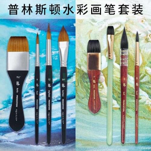 Princeton Watercolor Brush, Series 4750 4850, Paint Brush for Acrylic, Oil and Watercolor, Wear Resistance,Good Water Absorption