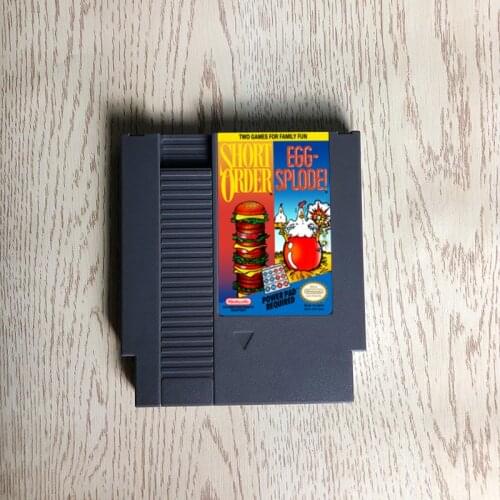Short Order Eggsplode - 72 pins 8bit game cartridge