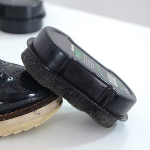 Shoe polish care magic brightening double-sided sponge shoe polish colorless wax polish brush decontamination shoe brush