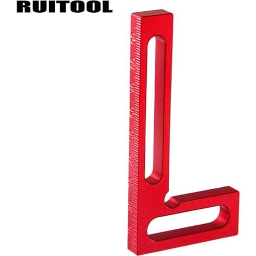 100mm Angle Ruler 90 Degree Protractor L Square Angle Meter Aluminum Alloy Woodworking Carpenter Tools