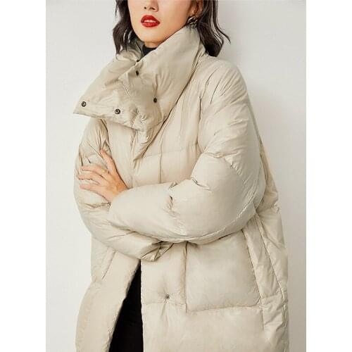 2020 New Long Winter Jacket Women 90% White Duck Down Coat Female Warm Korean Outwear Womens Clothes Mujer Chaqueta WPY1814