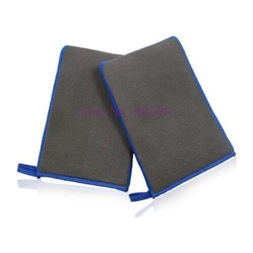 By DHL or Fedex 50pcs Auto Magic Clay Mitt Car Clay Bar Atuo Clay Glove Microfiber Car Wash Gloves Car Styling Washing Tool