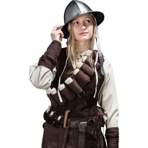 Retro Cosplay Accessories Middle Ages Cool Punk Style Ammunition Bag One-Shoulder Canvas Bullet Bag Halloween Cosplay Costumes