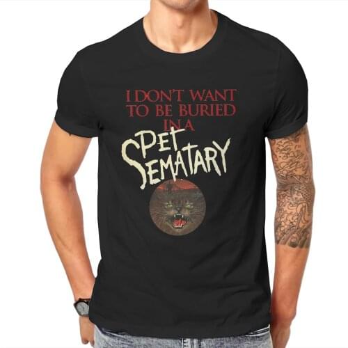 Pet Sematary Fashion TShirts Ramone Cool and Ordinary Male Style Pure Cotton Streetwear T Shirt O Neck Oversized