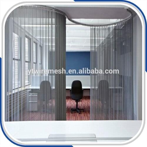 Wall Covering Fabric/Metal Fabric Shower Curtains/Decorative Metal Curtains