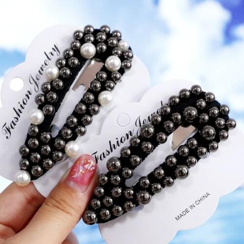 ZOSHI Fashion Big Hair Pins Korean Simulated Pearl Beaded Women Barrettes Hair Clip Hairgrips Hair Accessories Girls Jewelry