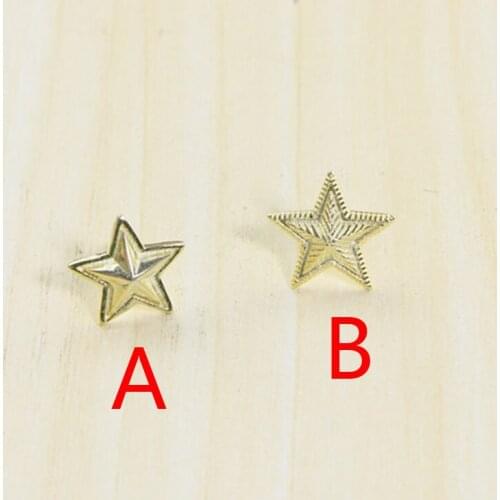E34 Sterling Silver S925 Stud Earrings Retro Personality Anchor Stud Earrings Personality Star Letter Men and Women Earrings