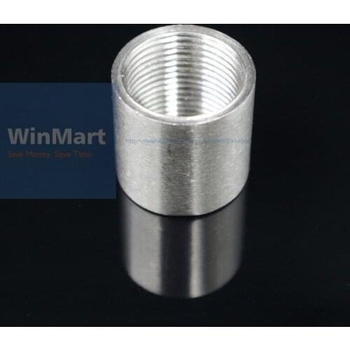 1Pc SS304 BSP 1-1/4" 1.2'' INCH DN32 Female Threaded Pipe Fitting Stainless Steel Pipe Fitting Full Socket Round Connector