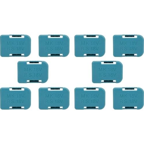 10Pcs Battery Storage Rack Battery Holder Case For Makita 18V Fixing Devices(Blue)