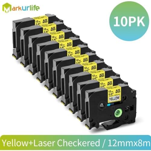 10pcs 231L1 12mm Compatible For Brother TZ-231L1 TZ 231 Laser Flash Label Tape for Gift Label for Printer Label Maker PT-H110