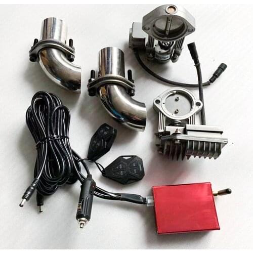 Car Electronic Exhaust Valve System With Remote Controller Flanged Double Sounds Valves Universal
