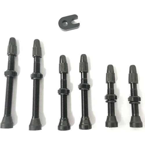 Tubeless valve for MTB Mountain bike Road bike 36mm 46mm 60mm Black Bicycle Tubeless Tires Alloy Stem Aluminum Presta valve