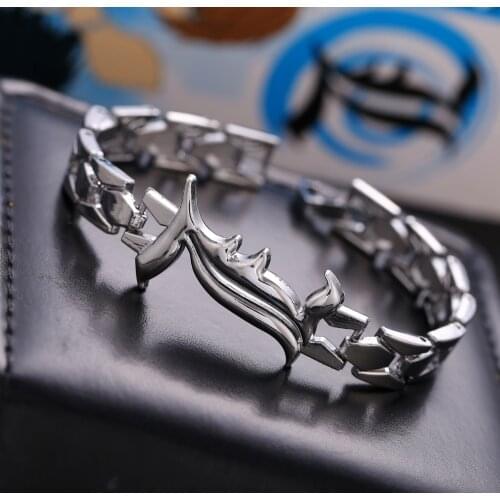 Black Butler Bracelets&bangles L LOGO metal bracelet pulseira masculina personality Men jewelry