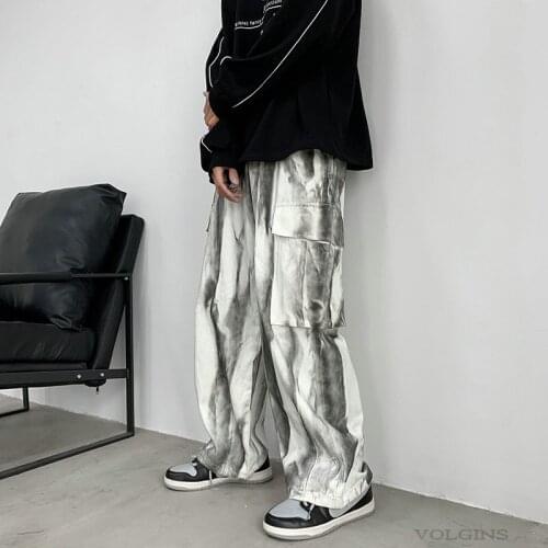 Men Cargo Pants Nice Pop Cotton Streetwear Men Harem Joggers Pants Harajuku Male Sweatpant Hip Hop Trousers