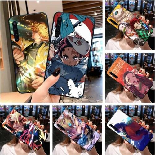 Demons Tanjirou Nezuko Zenitsu Slayers Phone Case for Xiaomi Mi Note 10 Lite Mi 9T Pro xiaomi 10 10 CC9 Pro