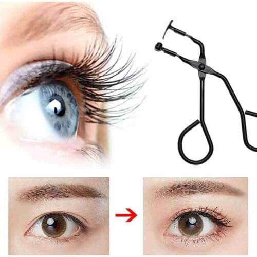 Black Silver Long-lasting Curling Eye Makeup Tools Partial Eyelash Curler Curling Eyelash Aid Female Portable Beginner Makeup