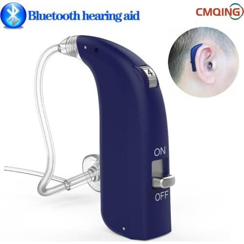 Best Bluetooth BTE Rechargeable Hearing Aid Digital Mini Hearing Aids Adjustable Tone Sound Amplifier Portable Deaf Elderly