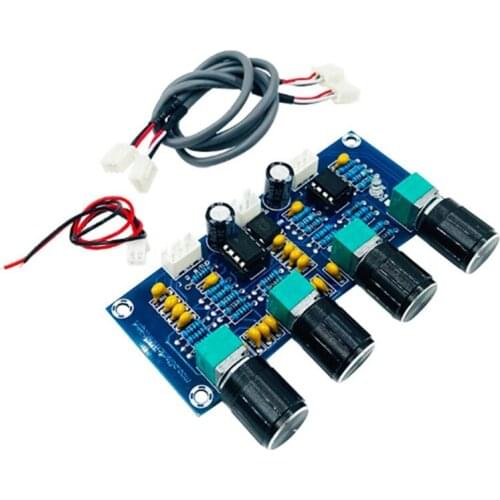 NE5532 Digital Power Amplifier Preamp Tone Board DC12-24V Dual-Channel HIFI Enthusiast High Low Bass Preamp Tone Board