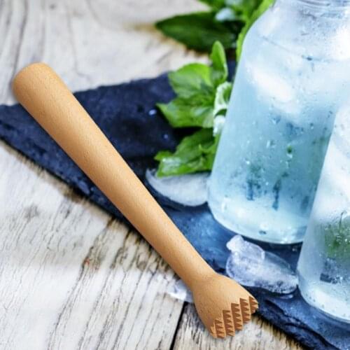 Beechwood Drink Muddler Wooden Masher Crusher Cocktail Damper Tool Ice Hammer bar accessories Supplies Gadgets Tools