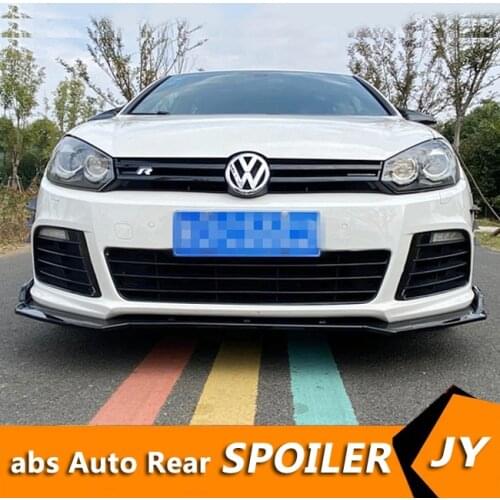 For Volkswagen GOLF 6R Body kit spoiler 2010-2012 For GOLF 6-R ABS Rear lip rear spoiler front Bumper Diffuser Bumpers Protector