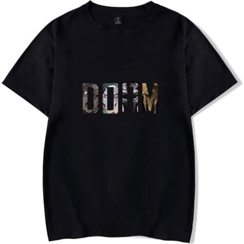 MF DOOM Print Spring Summer Holiday Street Graffiti Style Men/Women Novelty street Streetwear HIP HOP Style T-shirt