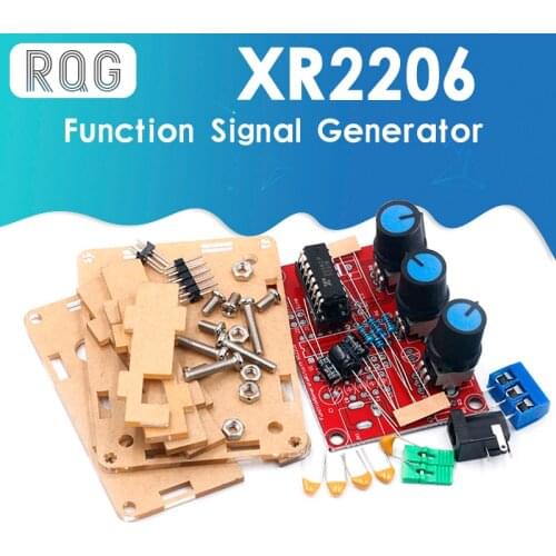 1Hz -1MHz XR2206 Function Signal Generator DIY Kit Sine/Triangle/Square Output Signal Generator Adjustable Frequency Amplitude
