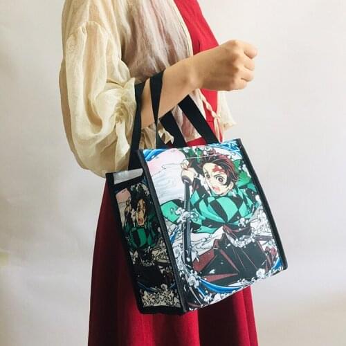 IVYYE Kimetsu no Yaiba Fashion Customized Lunch Bags Cartoon Tote Warm Storage bag Portable Women Girls Unisex New