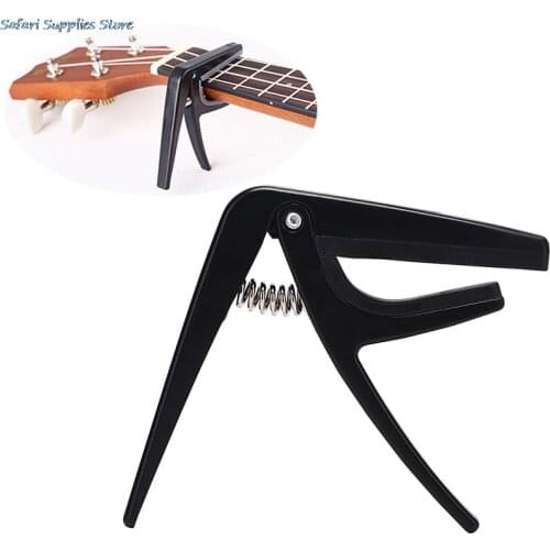 1PCS Ukulele Capo Single-handed Quick Change Ukelele Capo Plastic Steel Guitar Parts & Accessories