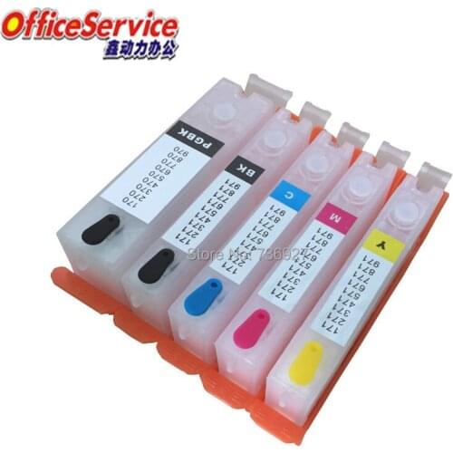 PGI-270 Refillable ink Cartridge For Canon MG5720 MG5721 MG5722 MG6820 MG6821 MG6822 TS6020 TS5020 inkjet printer with chip