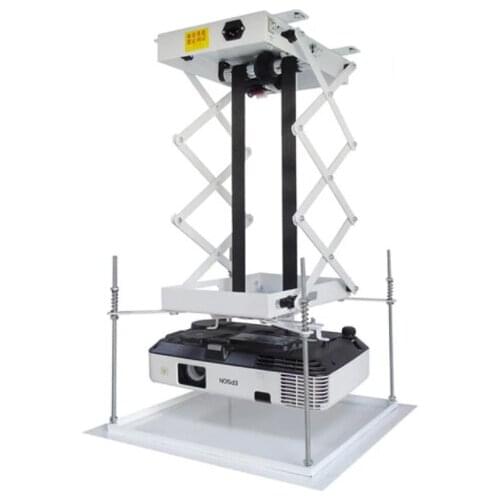 70cm Projector Bracket Ceiling Mount Projector Lift with Remote Control Motorized Electric Lift Scissors Projector Brackets