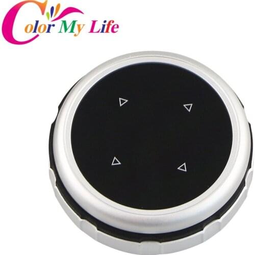 Car Multimedia Control Knob Button Cover Stickers for BMW X1 X3 X5 X6 F30 E90 E92 F10 F18 F11 F07 F48 Z4 F15 F16 F25 E60 E61