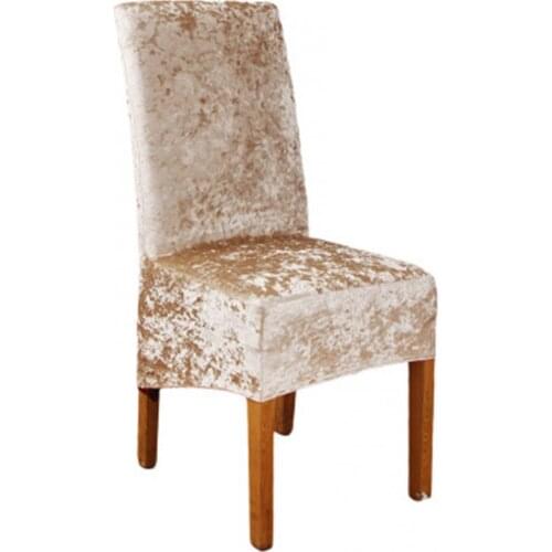 Modern Style Solid Color Dustproof Velvet Chair Cover Seat Mat Kitchen Dining Room Decor Home Textile