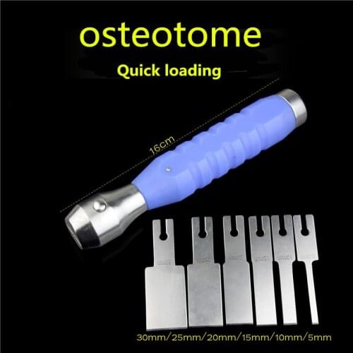 Small animal orthopedic instruments medical quick change bone chisel removable thin blade small flat bone knife PP handle Ao