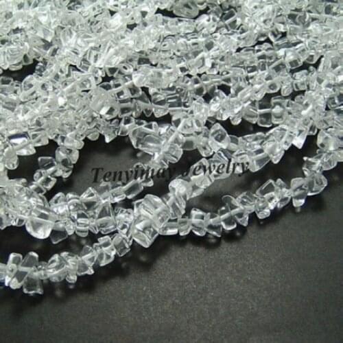 Cute Transparent Gravel Glass Loose Beads Wholesale 5 Strands/Lot Free Shipping